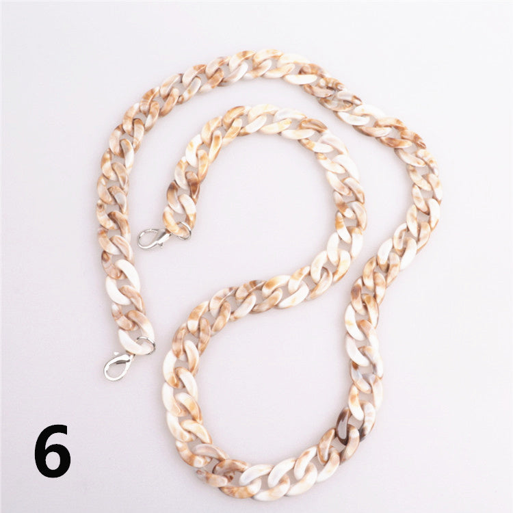 Acrylic Resin Plastic Handbag Accessories Bag Chain