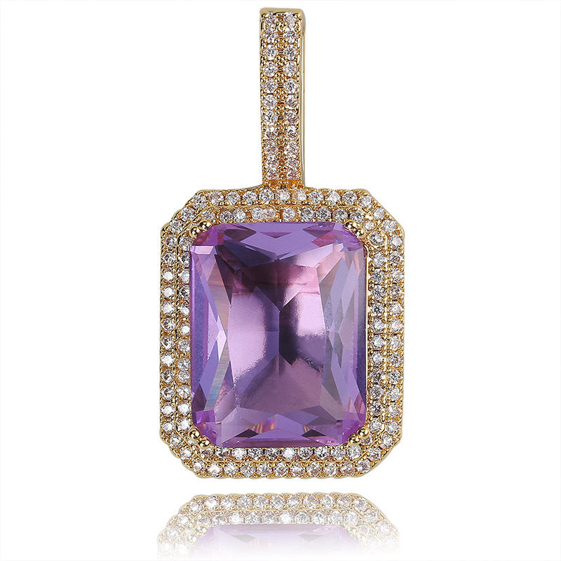 Colored gemstone pendants for men and women
