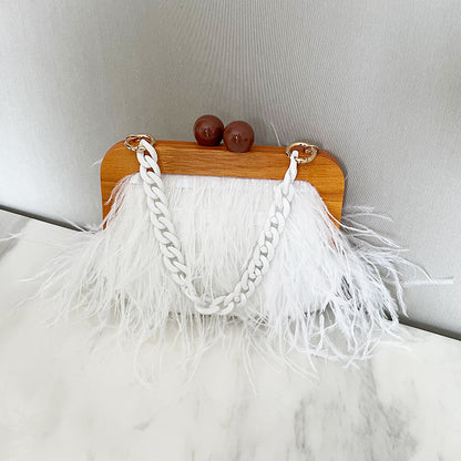 Women's Fashion Acrylic Chain Dinner Bag