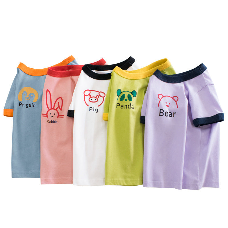 Girls' Short-sleeved T-shirt Children's Clothing