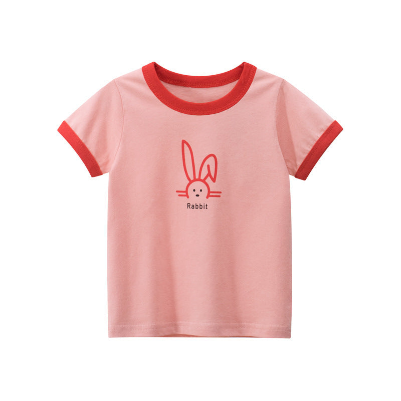 Girls' Short-sleeved T-shirt Children's Clothing