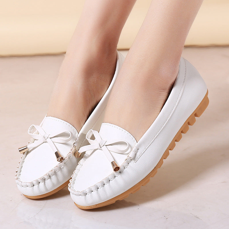 Flat Heel Pumps Single Shoes Flat Women's Shoes Student Peas Shoes