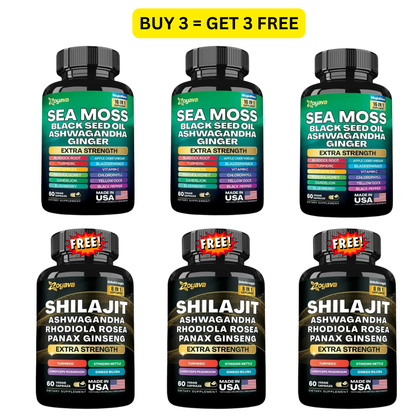Nature's Vitality Boost Kit Bundle Sea Moss + Shilajit!
