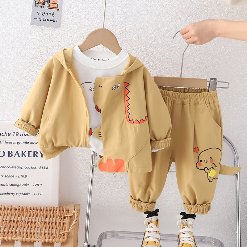 New Boys Spring Clothing Set Three-piece Set