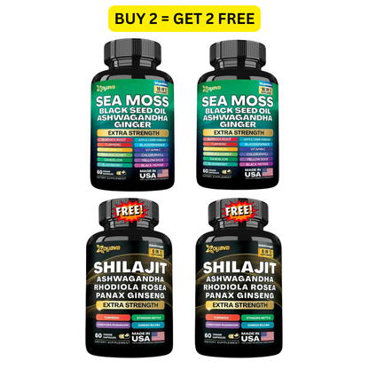 Nature's Vitality Boost Kit Bundle Sea Moss + Shilajit!
