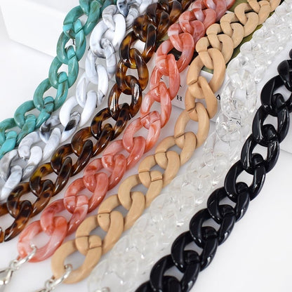 Acrylic Resin Plastic Handbag Accessories Bag Chain