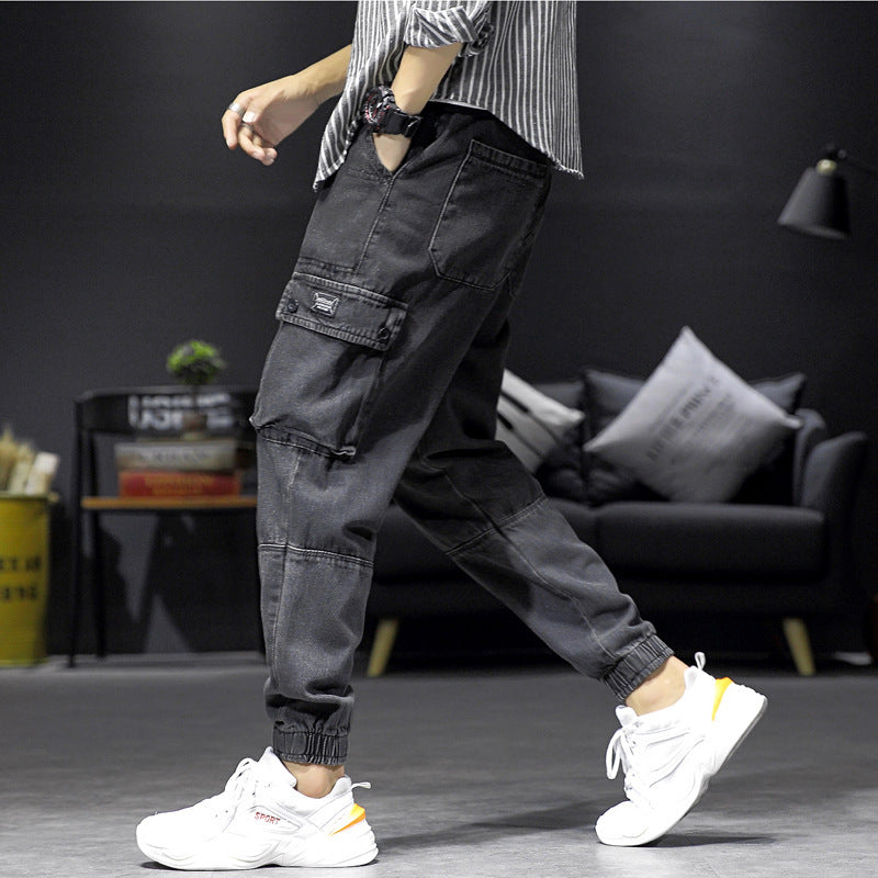 Original men's oversized work Capris and corset jeans