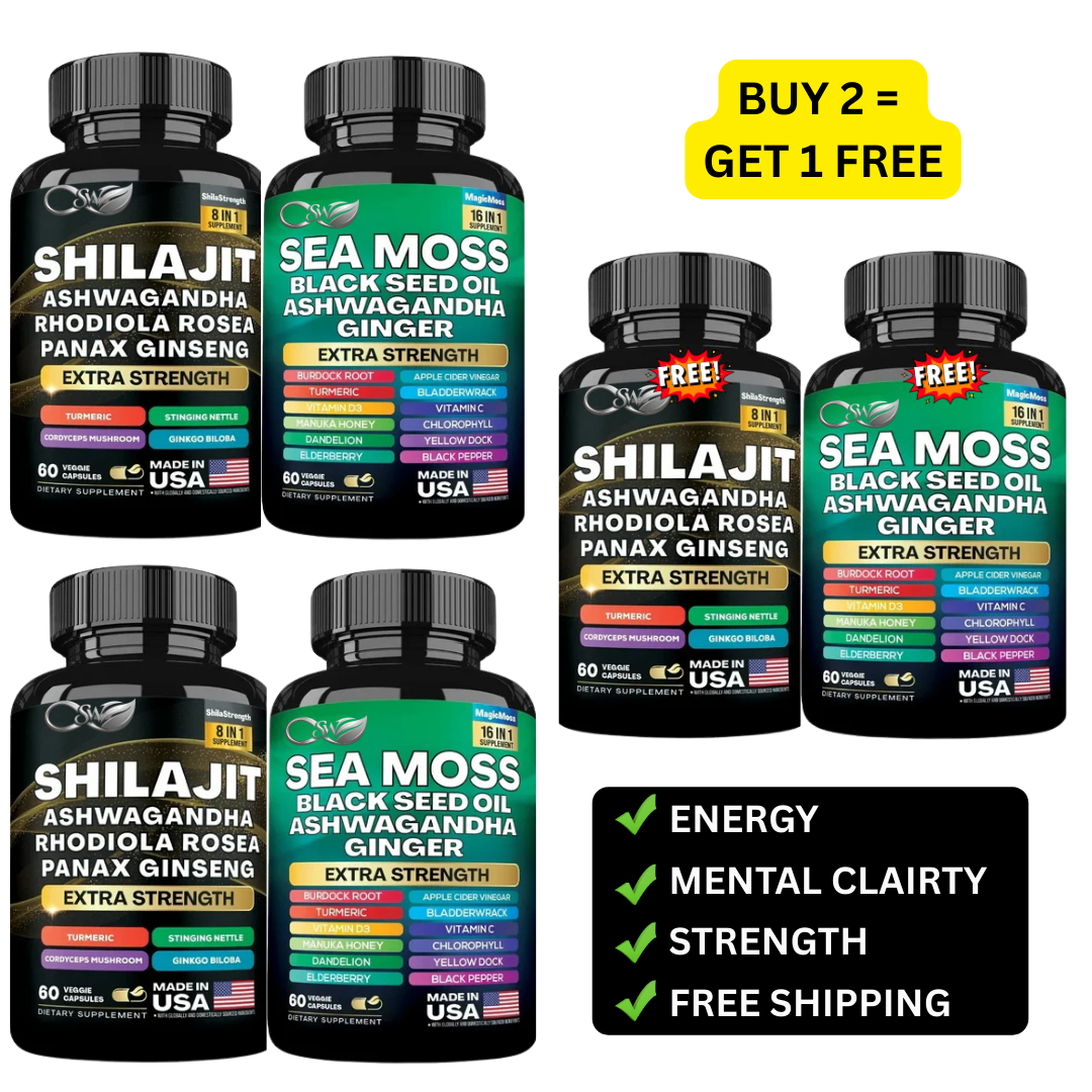 Nature's Vitality Boost Kit Bundle - Sea Moss & Shilajit