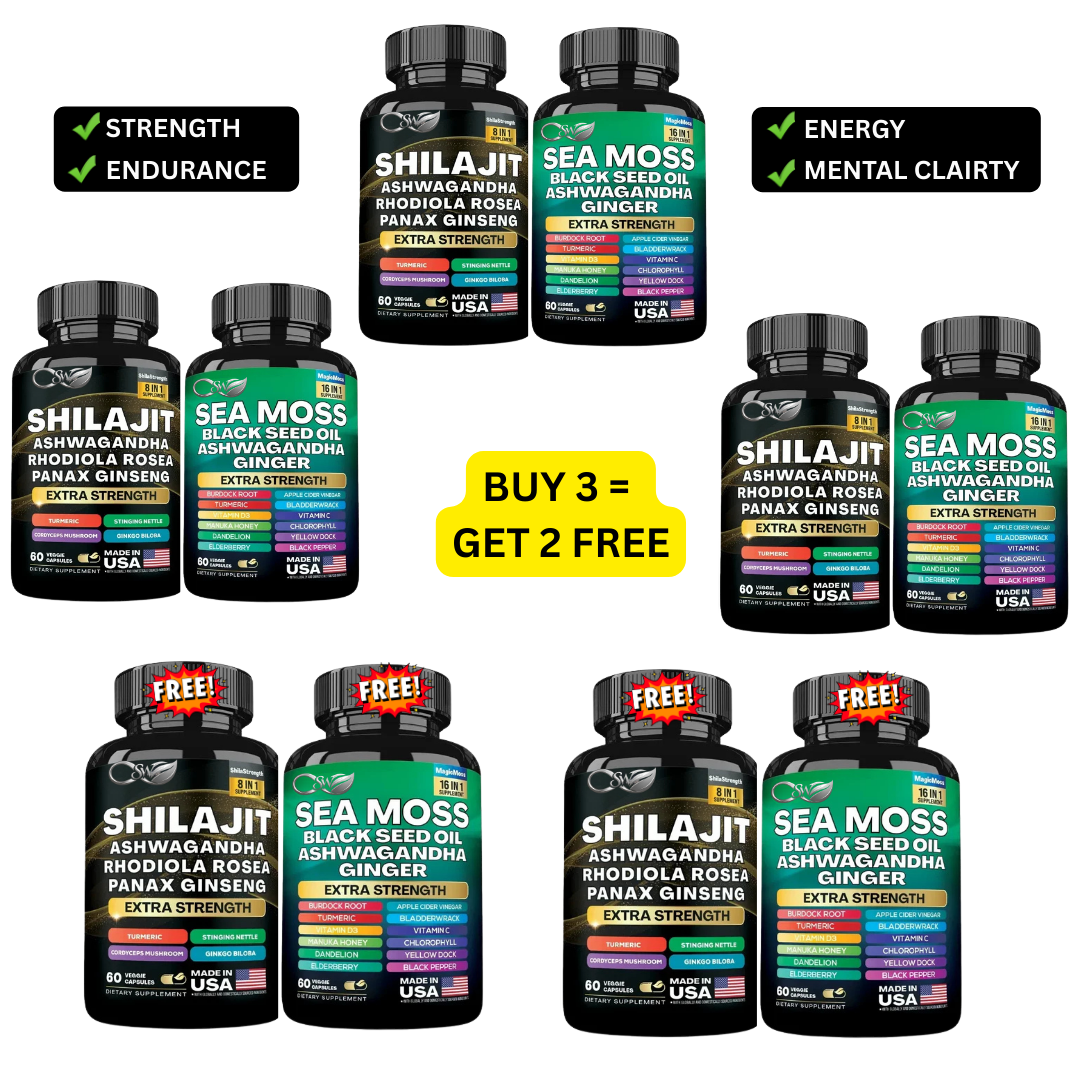 Nature's Vitality Boost Kit Bundle - Sea Moss & Shilajit