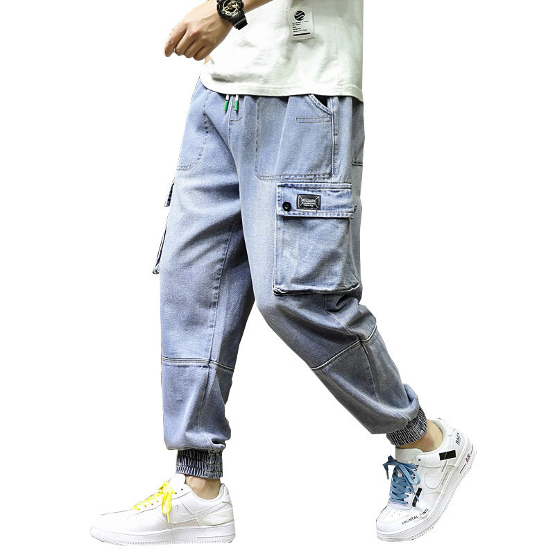 Original men's oversized work Capris and corset jeans