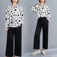 Polka dot black