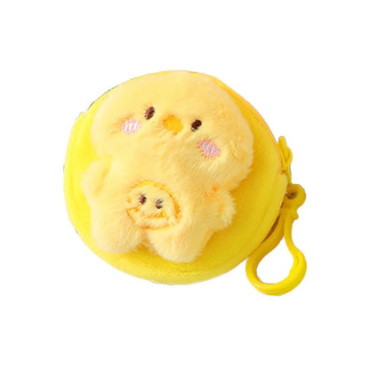 Mini Storage Bag Frog Plush Coin Purse Bear Rabbit Animal Coin Purse Fashion Pendant Cartoon Zero Wallet Women Girls