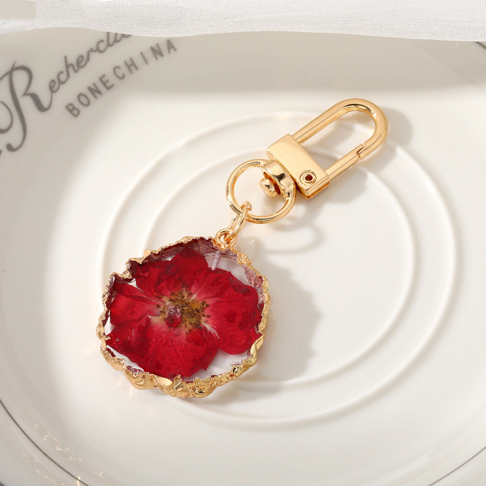 December Flower Keychain Pendants