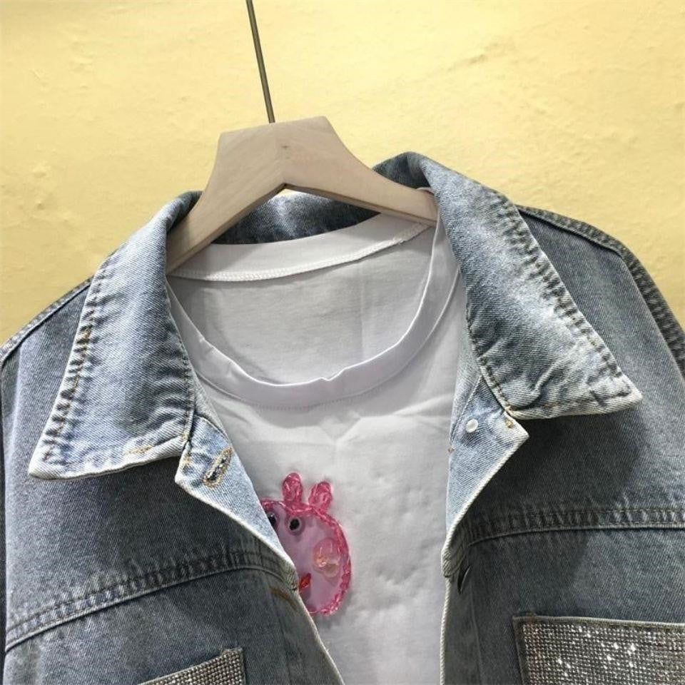 Women's Loose Bat Sleeve Denim Jacket