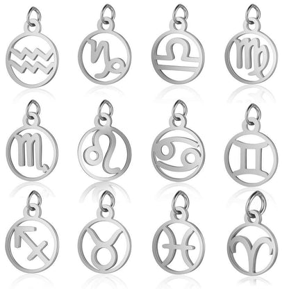 Twelve zodiac pendants