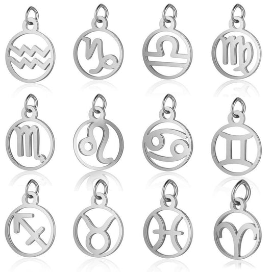 Twelve zodiac pendants