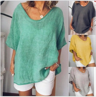Loose Short Sleeves T-shirt Women Summer Tops
