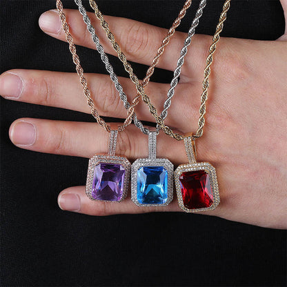 Colored gemstone pendants for men and women