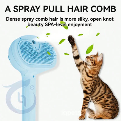 Silky Slick 4-In-1 Self Cleaning Hot/Cold Steamy Pet Brush