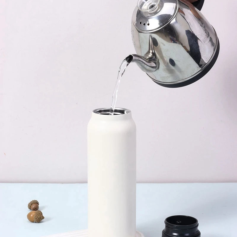 Insulated Water Bottle With Magnetic Phone Holder, Made Of Stainless Steel