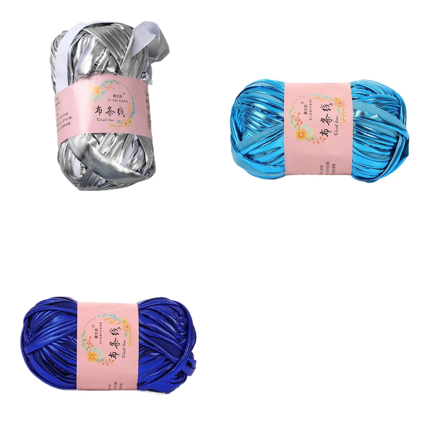 3Pcs Sparkle Polyester Ribbon Cloth Ribbon for Handwork Purse Bag Basket PU Leather Cotton Polyester Christmas Decorations