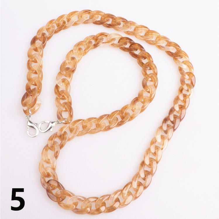 Acrylic Resin Plastic Handbag Accessories Bag Chain