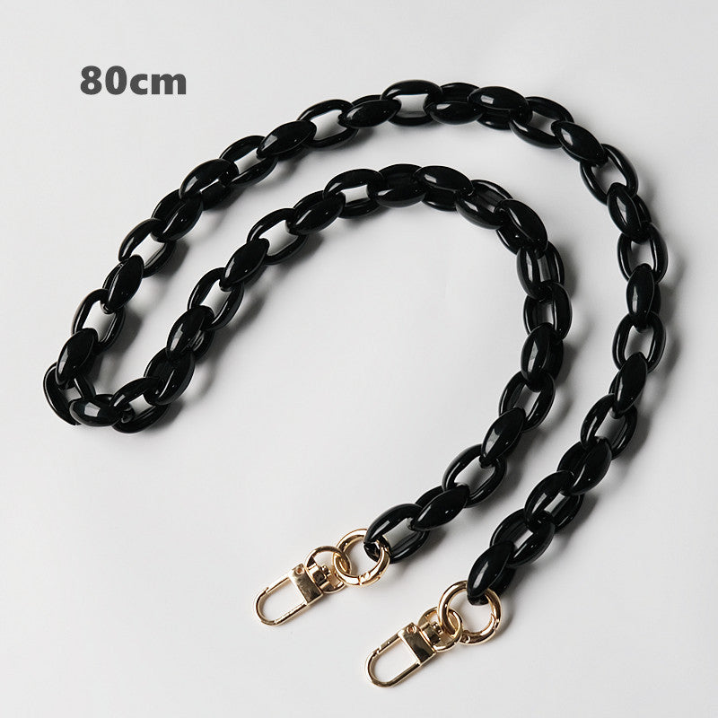 Resin acrylic shoulder bag chain