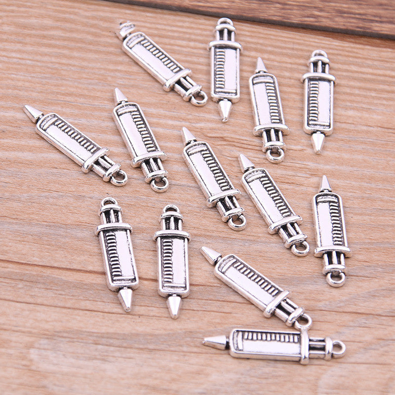 Alloy Jewelry Accessories, Syringes, Stethoscope Pendants, Pendants