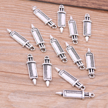 Alloy Jewelry Accessories, Syringes, Stethoscope Pendants, Pendants