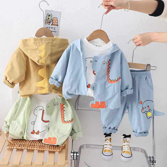 New Boys Spring Clothing Set Three-piece Set