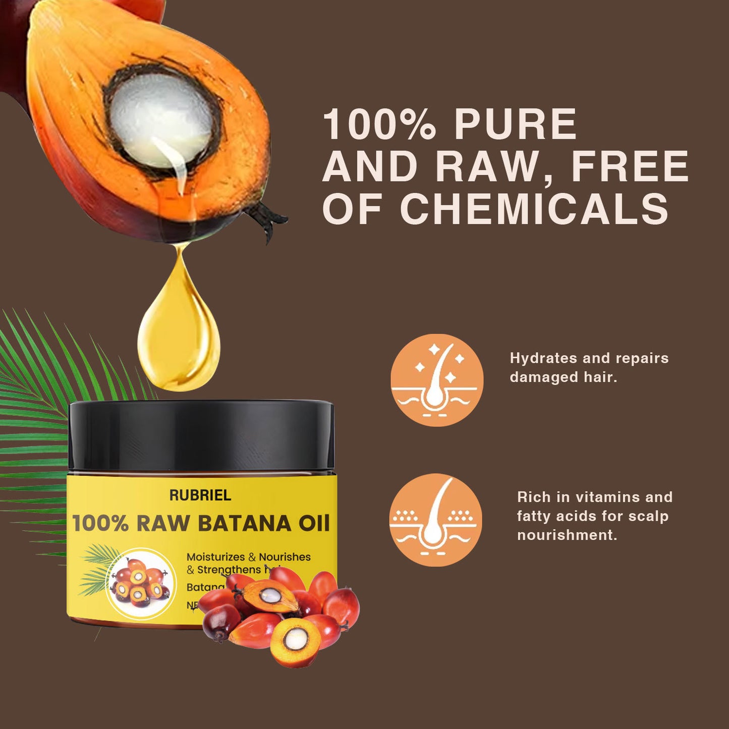 Raw Material Batana Oil 120g Moisturizing Repair