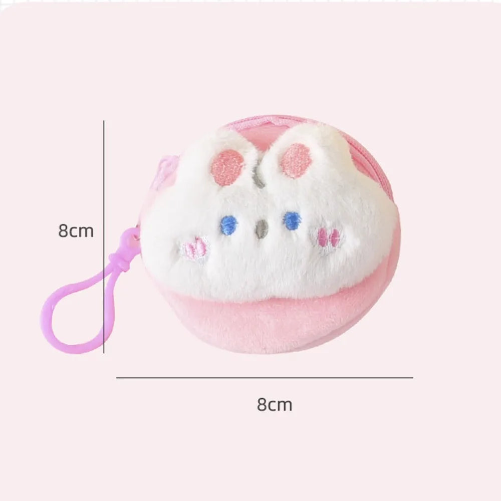 Mini Storage Bag Frog Plush Coin Purse Bear Rabbit Animal Coin Purse Fashion Pendant Cartoon Zero Wallet Women Girls