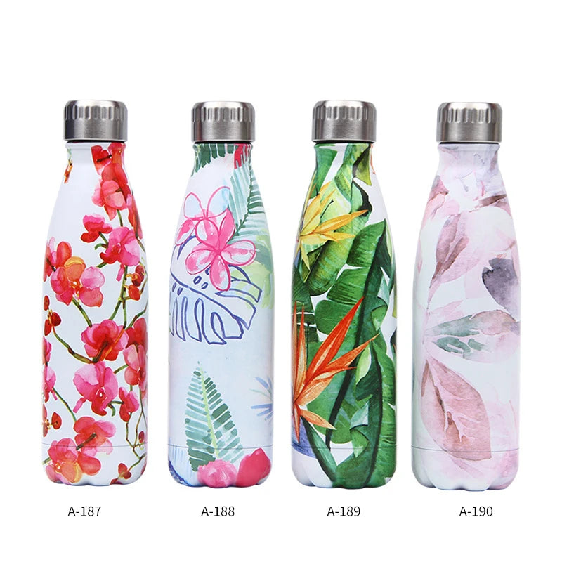 LOGO Custom Stainless Steel Bottle For Water Thermos Vacuum Insulated Cup Double-Wall Travel Drinkware Sports Flask 179-201