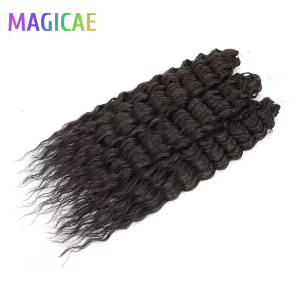 Magicae 3Pcs 300Grams 24Inches Ariel Deep Water Wave Hair (Braid or Twist)