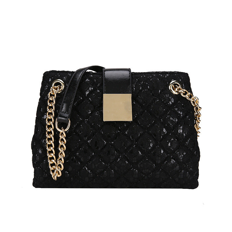 Fashion Vintage Lace Cross Body Chain Shoulder Bag