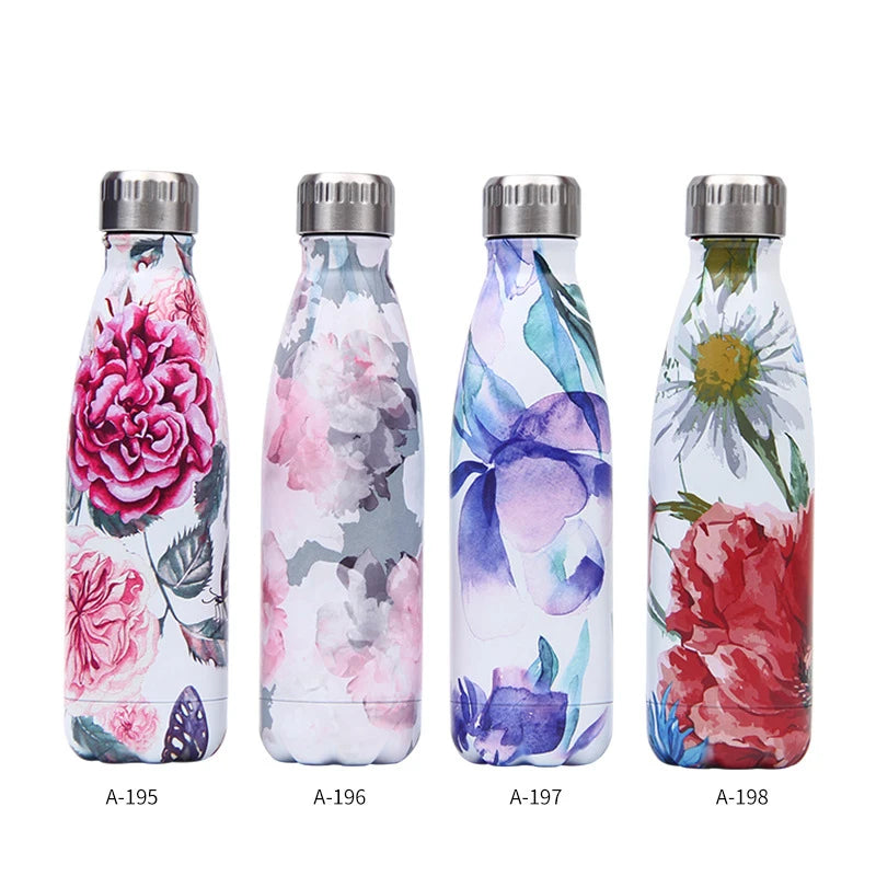 LOGO Custom Stainless Steel Bottle For Water Thermos Vacuum Insulated Cup Double-Wall Travel Drinkware Sports Flask 179-201