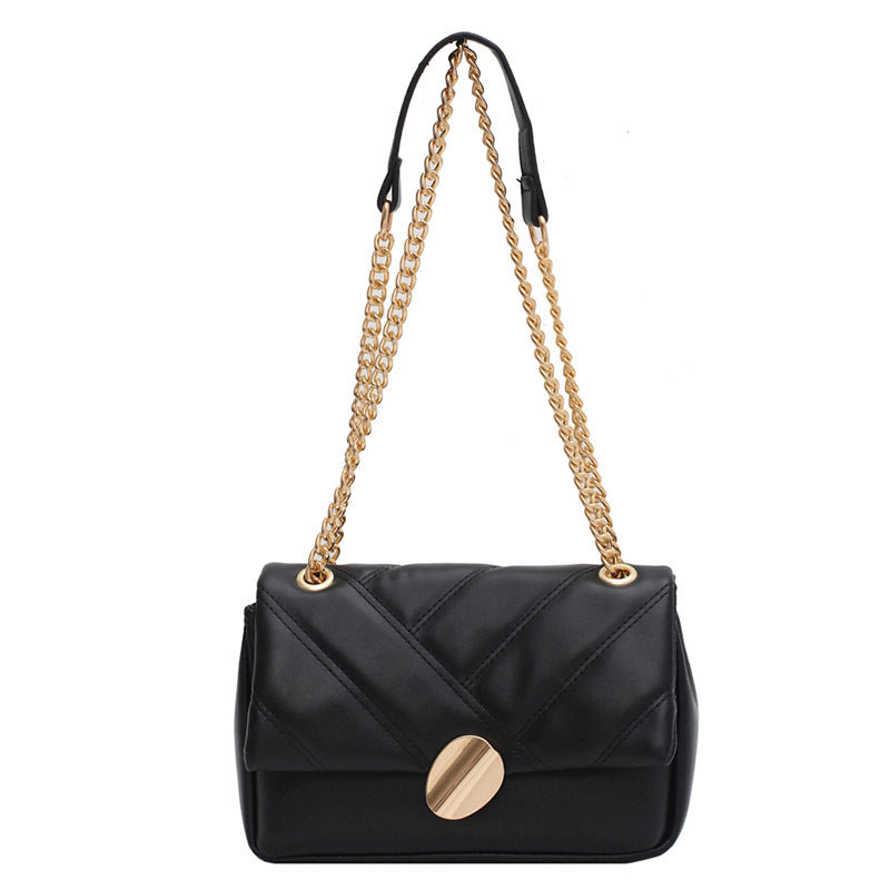 One-shoulder Cross-body Versatile Fashion Chain Small Square Bag