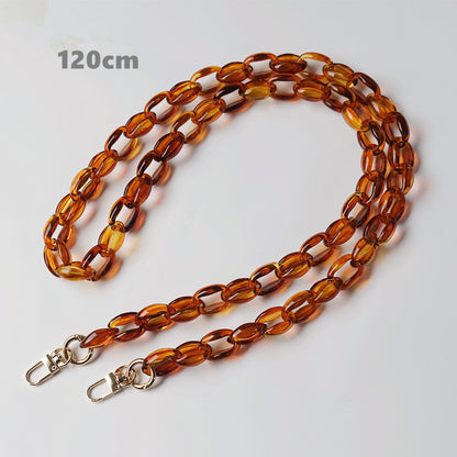 Resin acrylic shoulder bag chain