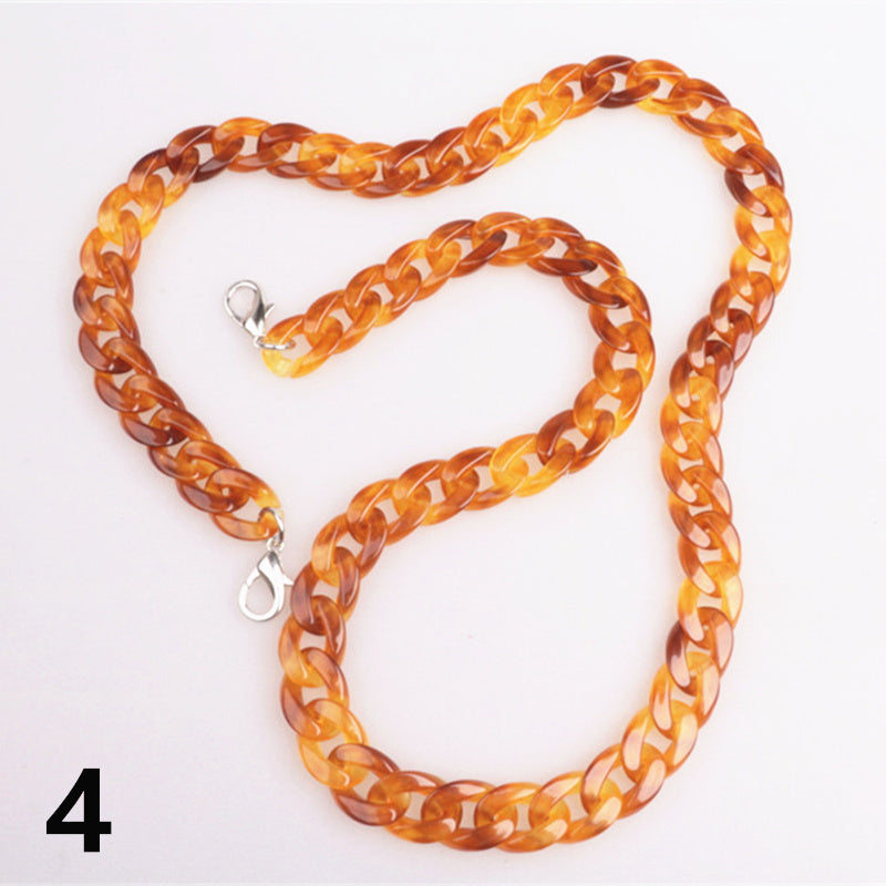 Acrylic Resin Plastic Handbag Accessories Bag Chain