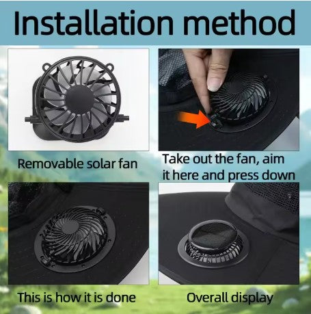 Sun-Powered Solar Cooling Hat
