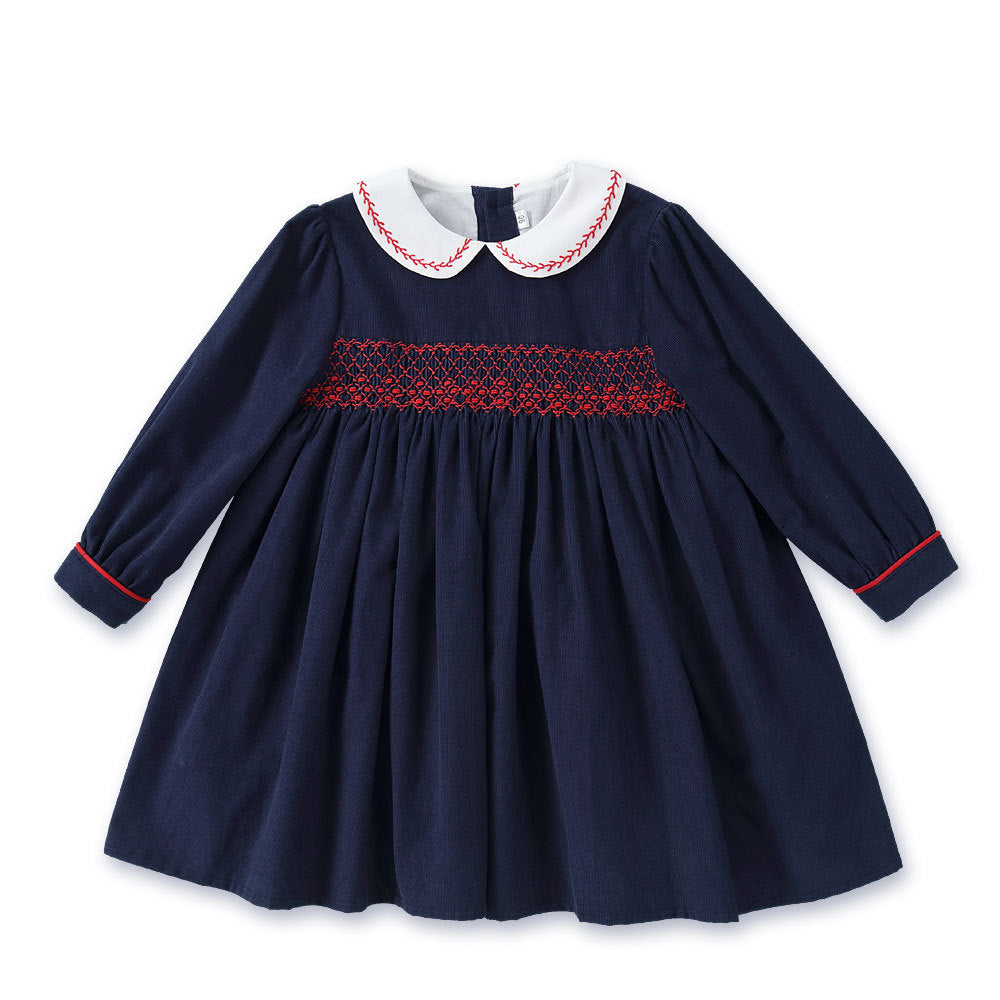 Corduroy Children's Clothing Autumn Girls Dress