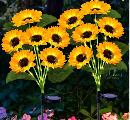 Sunflower Solar LED Garden Lights (BOGO)