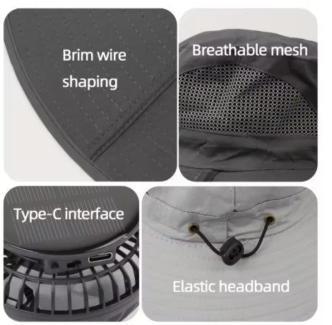 Sun-Powered Solar Cooling Hat