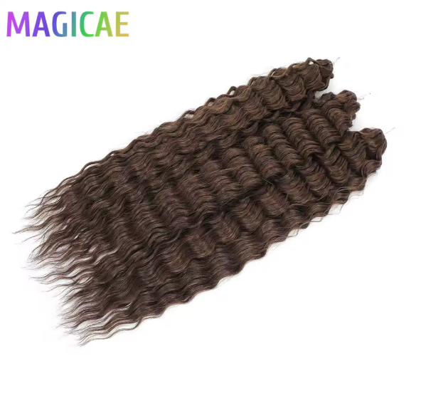 Magicae 3Pcs 300Grams 24Inches Ariel Deep Water Wave Hair (Braid or Twist)