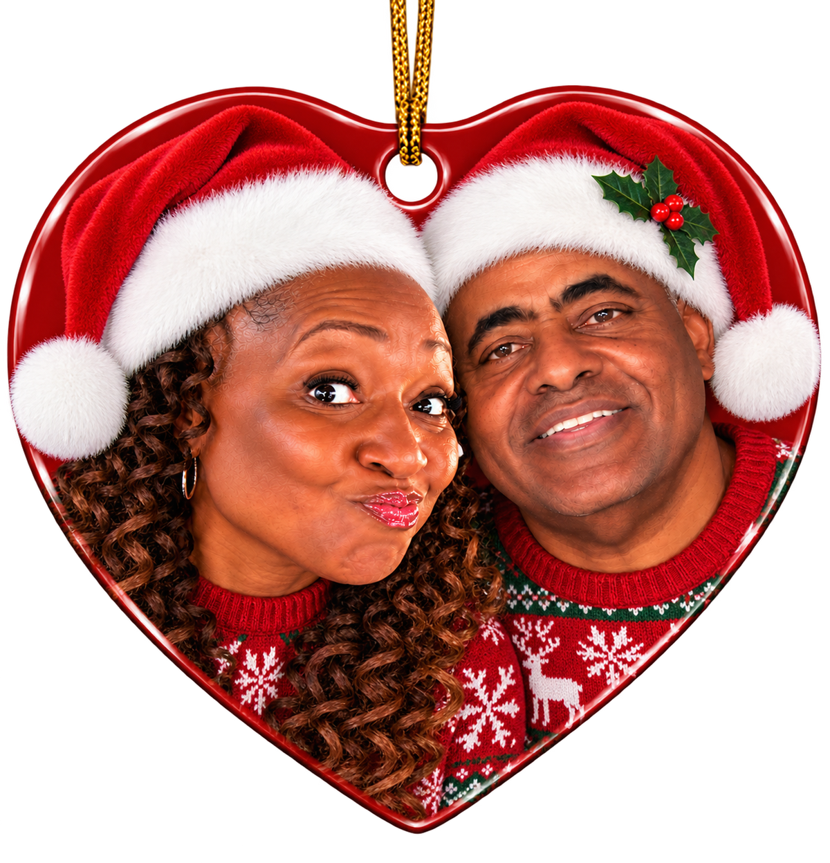 Pet/Person Custom Ornaments, 2-Sides (1pc, 3pcs, 5pcs, 10pcs)