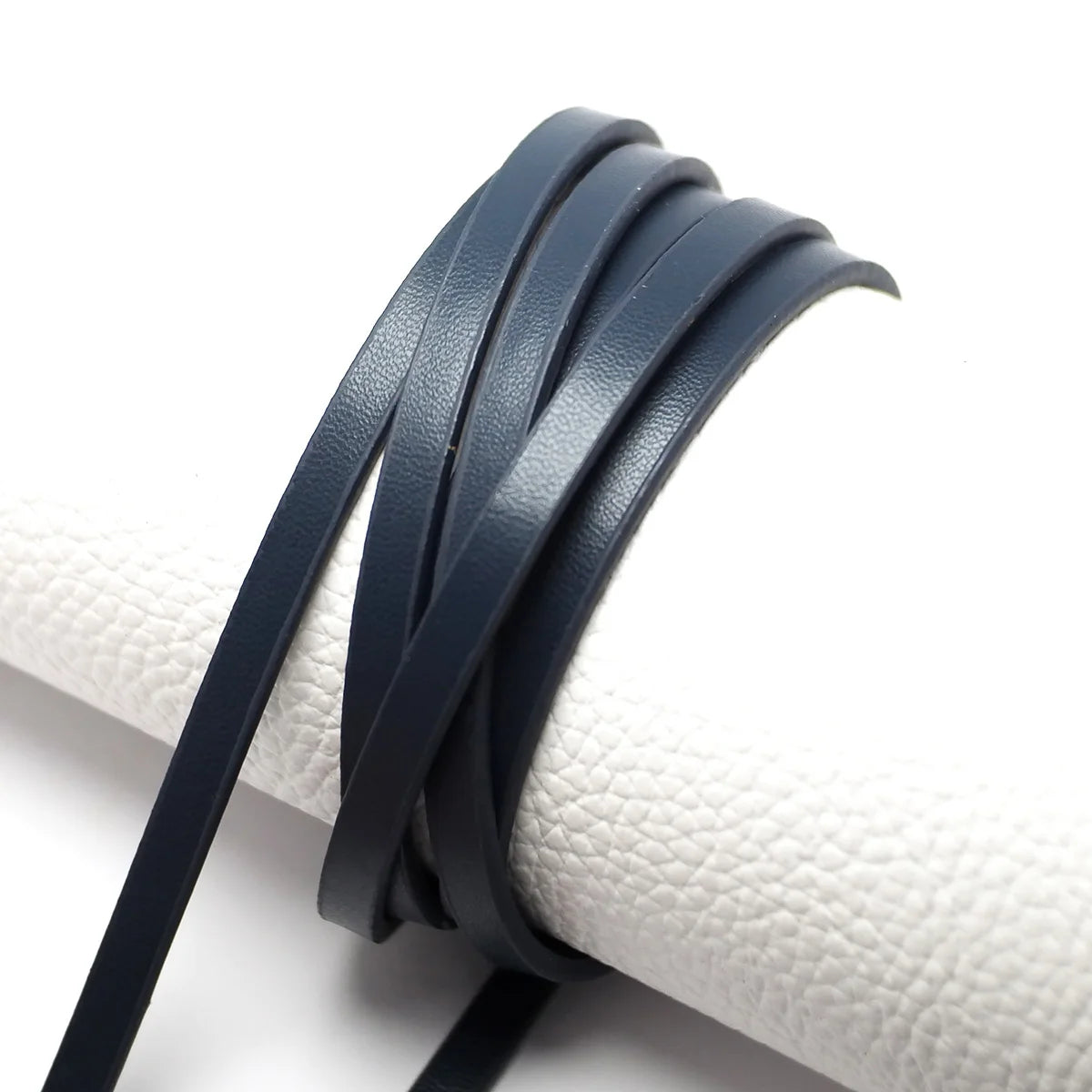 45inches Soft Faux leather cord,Fine Litchi Texture 5x2mm Leather Strips,Leather Belt Bag Handle,Waist Chain Bracelet Making