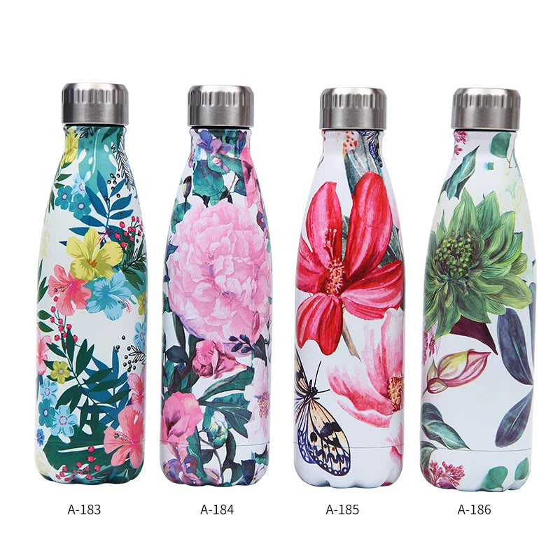 LOGO Custom Stainless Steel Bottle For Water Thermos Vacuum Insulated Cup Double-Wall Travel Drinkware Sports Flask 179-201