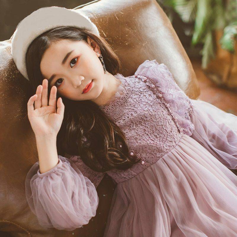 Children's Clothing Girls Autumn Clothing  New  Long-sleeved Princess Dress