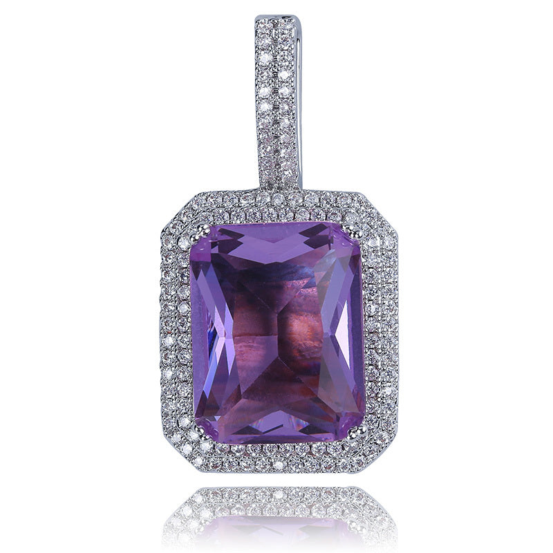 Colored gemstone pendants for men and women