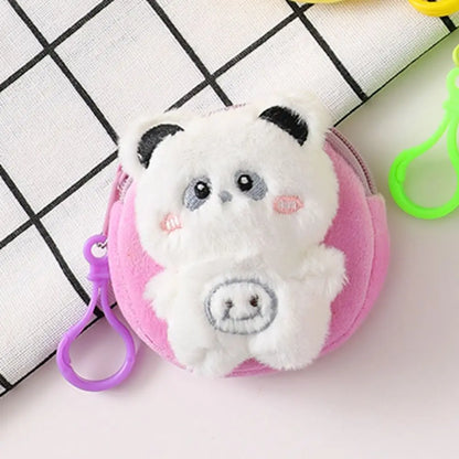 Mini Storage Bag Frog Plush Coin Purse Bear Rabbit Animal Coin Purse Fashion Pendant Cartoon Zero Wallet Women Girls